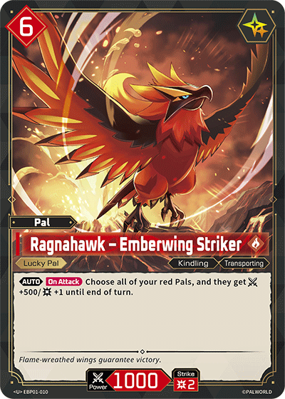 Ragnahawk – Emberwing Striker EBP01-010 Palworld TCG card