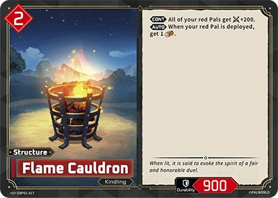 Flame Cauldron EBP01-017 Palworld TCG card