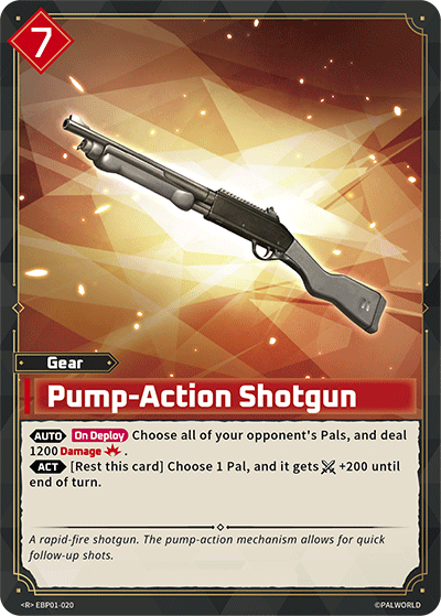 Pump-Action Shotgun EBP01-020 Palworld TCG card