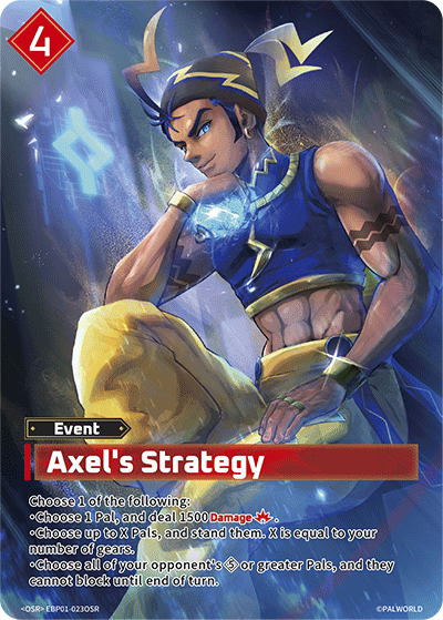 Axel's Strategy EBP01-023OSR Palworld TCG card