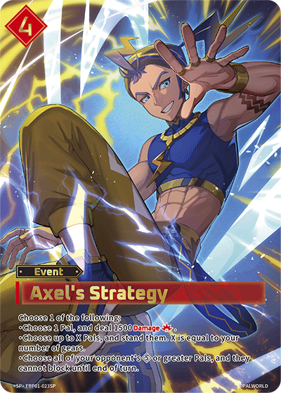 Axel's Strategy EBP01-023SP Palworld TCG card