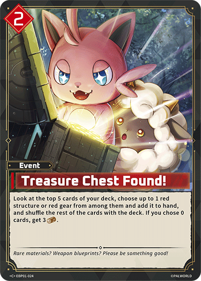 Treasure Chest Found! EBP01-024 Palworld TCG card