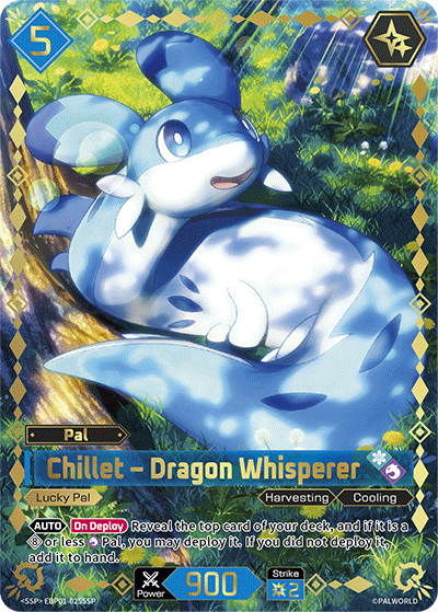 Chillet – Dragon Whisperer EBP01-025SSP Palworld TCG card