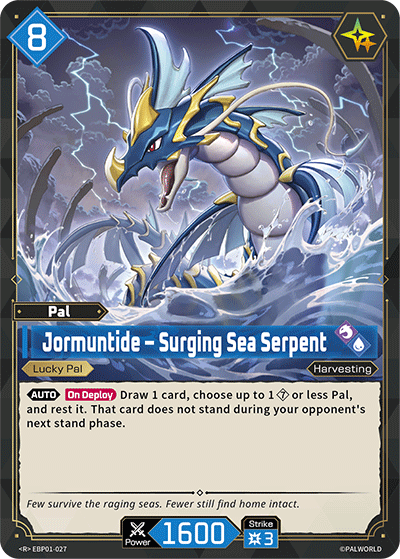 Jormuntide – Surging Sea Serpent EBP01-027 Palworld TCG card