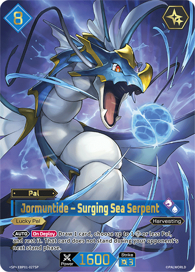 Jormuntide – Surging Sea Serpent EBP01-027SP Palworld TCG card