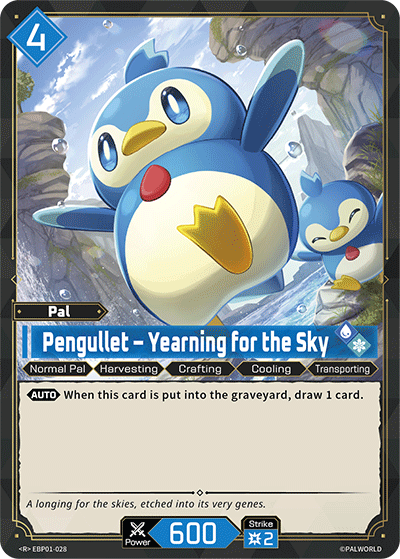 Pengullet – Yearning for the Sky EBP01-028 Palworld TCG card