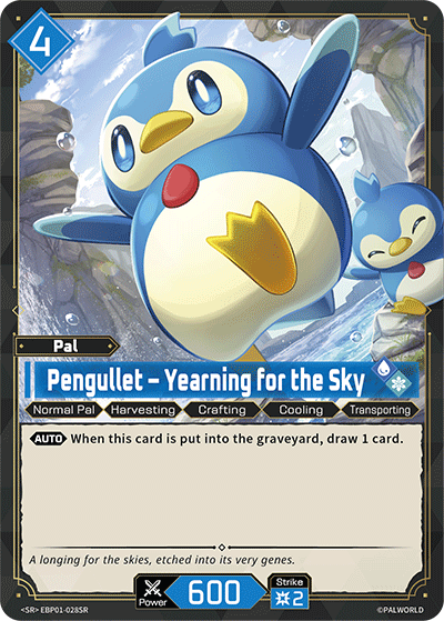 Pengullet – Yearning for the Sky EBP01-028SR Palworld TCG card
