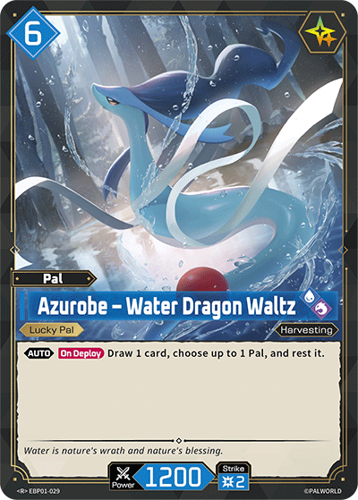 Azurobe – Water Dragon Waltz EBP01-029 Palworld TCG card