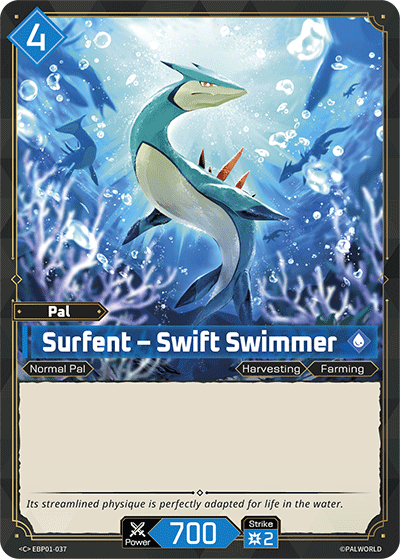 Surfent – Swift Swimmer EBP01-037 Palworld TCG card