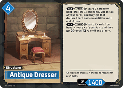 Antique Dresser EBP01-040 Palworld TCG card