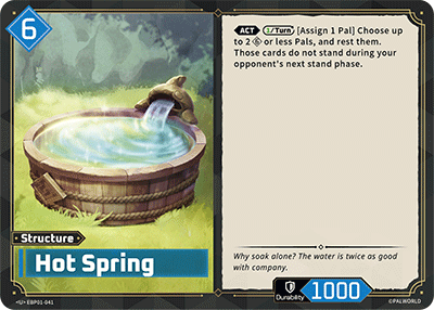 Hot Spring EBP01-041 Palworld TCG card