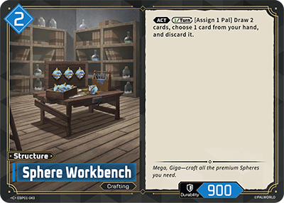 Sphere Workbench EBP01-043 Palworld TCG card