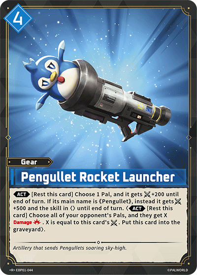 Pengullet Rocket Launcher EBP01-044 Palworld TCG card