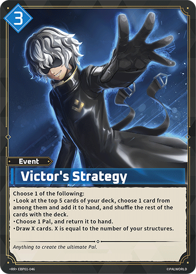 Victor's Strategy EBP01-046 Palworld TCG card