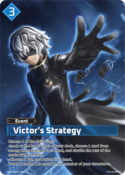 Victor's Strategy EBP01-046OSR Palworld TCG card