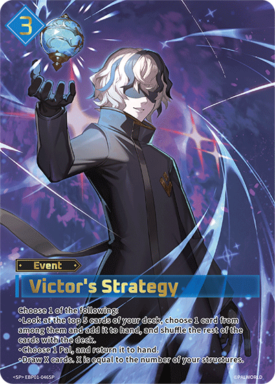 Victor's Strategy EBP01-046SP Palworld TCG card