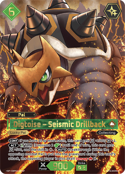 Digtoise – Seismic Drillback EBP01-050SP Palworld TCG card