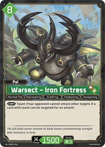 Warsect – Iron Fortress EBP01-054 Palworld TCG card