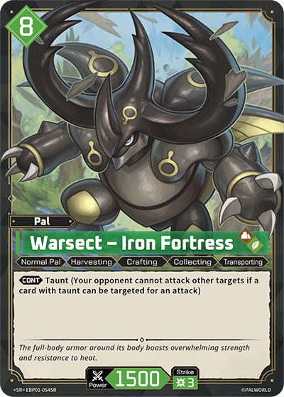 Warsect – Iron Fortress EBP01-054SR Palworld TCG card