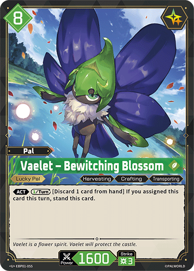 Vaelet – Bewitching Blossom EBP01-055 Palworld TCG card