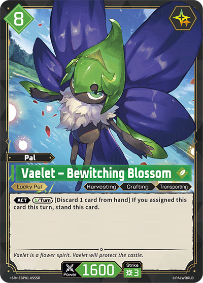 Vaelet – Bewitching Blossom EBP01-055SR Palworld TCG card