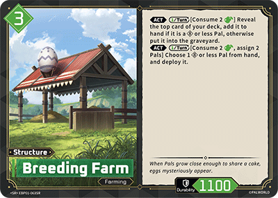 Breeding Farm EBP01-063SR Palworld TCG card