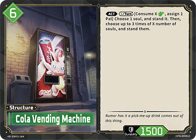 Cola Vending Machine EBP01-064 Palworld TCG card