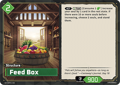 Feed Box EBP01-065 Palworld TCG card