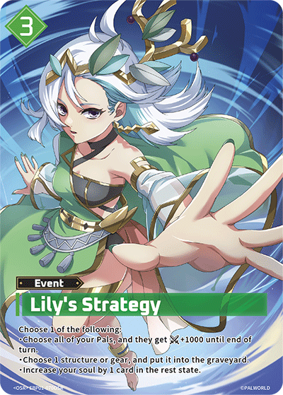 Lily's Strategy EBP01-070OSR Palworld TCG card