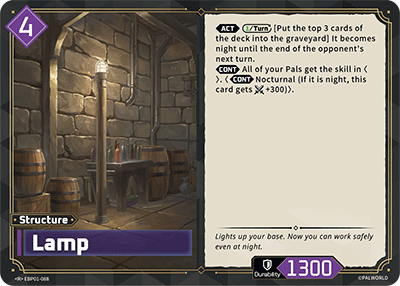 Lamp EBP01-088 Palworld TCG card