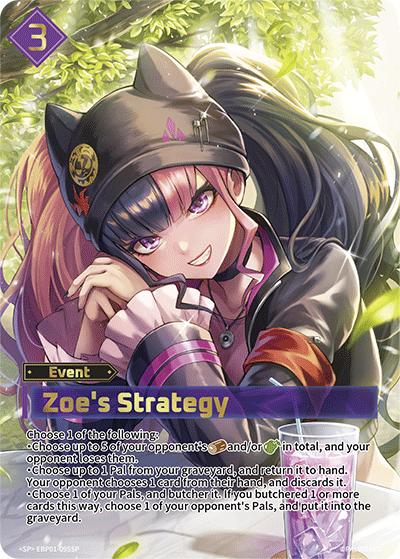 Zoe's Strategy EBP01-095SP Palworld TCG card