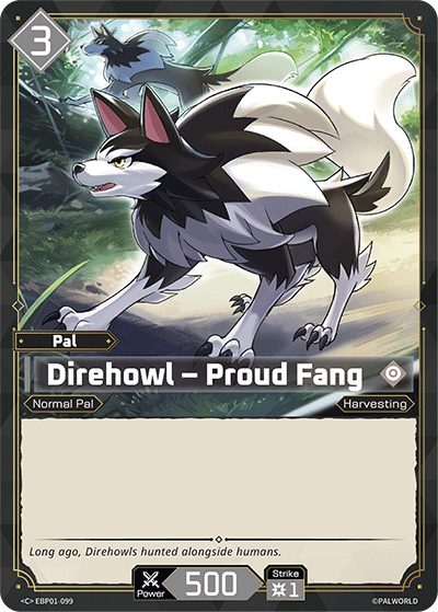 Direhowl – Proud Fang EBP01-099 Palworld TCG card