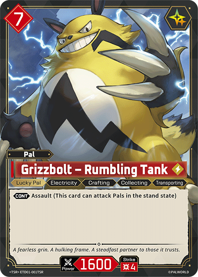 Grizzbolt – Rumbling Tank ETD01-001TSR Palworld TCG card