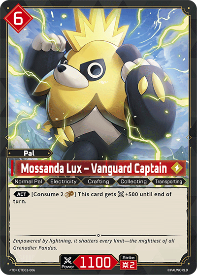 Mossanda Lux – Vanguard Captain ETD01-006 Palworld TCG card