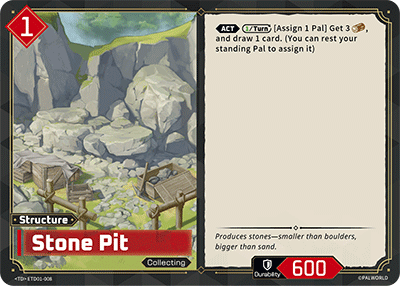 Stone Pit ETD01-008 Palworld TCG card