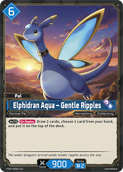 Elphidran Aqua – Gentle Ripples ETD01-012 Palworld TCG card