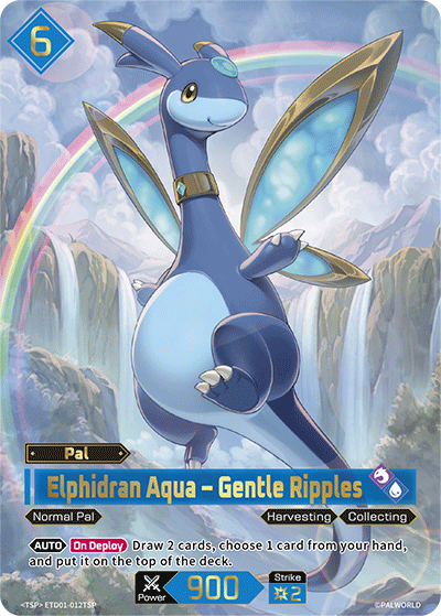Elphidran Aqua – Gentle Ripples ETD01-012TSP Palworld TCG card