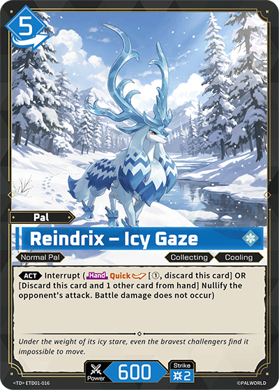 Reindrix – Icy Gaze ETD01-016 Palworld TCG card
