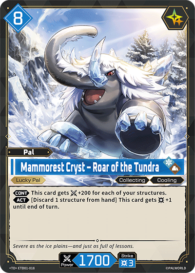 Mammorest Cryst – Roar of the Tundra ETD01-018 Palworld TCG card