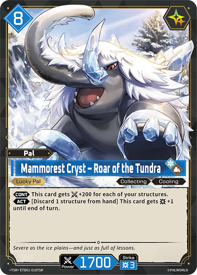 Mammorest Cryst – Roar of the Tundra ETD01-018TSR Palworld TCG card