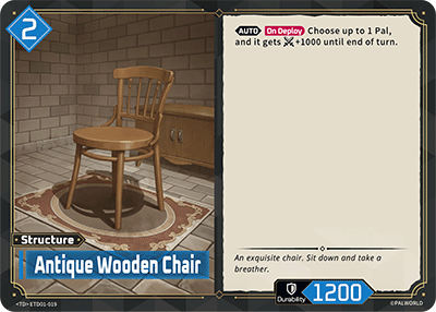 Antique Wooden Chair ETD01-019 Palworld TCG card
