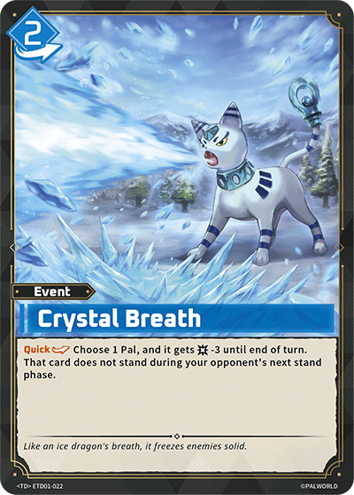 Crystal Breath ETD01-022 Palworld TCG card