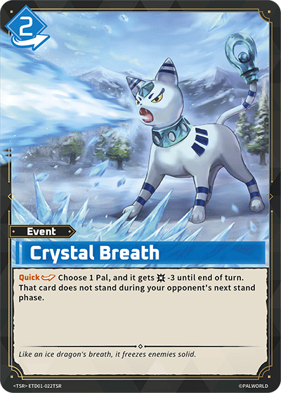 Crystal Breath ETD01-022TSR Palworld TCG card
