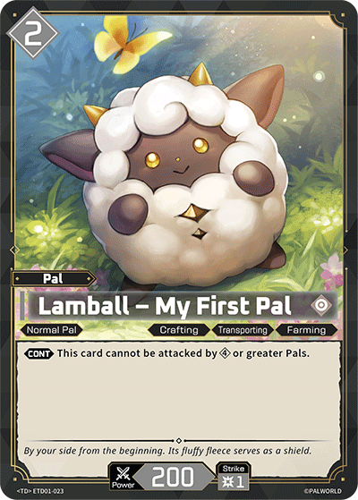 Lamball – My First Pal ETD01-023 Palworld TCG card
