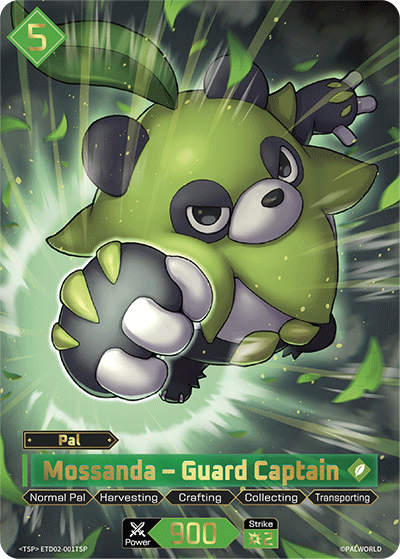 Mossanda – Guard Captain ETD02-001TSP Palworld TCG card