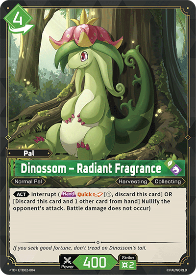 Dinossom – Radiant Fragrance ETD02-004 Palworld TCG card