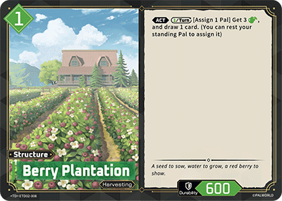 Berry Plantation ETD02-008 Palworld TCG card