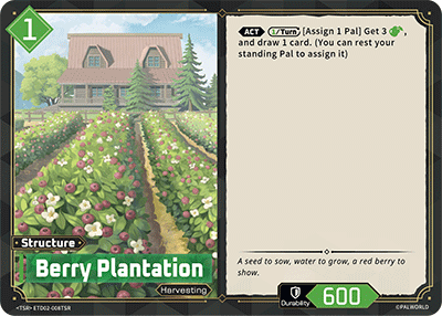 Berry Plantation ETD02-008TSR Palworld TCG card