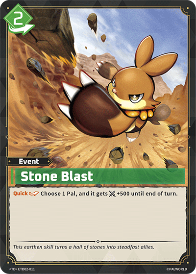 Stone Blast ETD02-011 Palworld TCG card