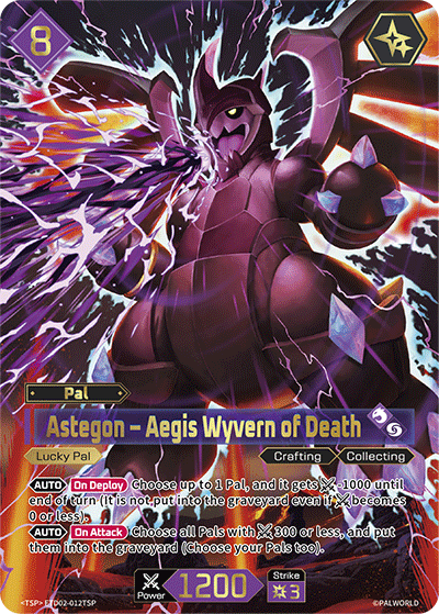 Astegon – Aegis Wyvern of Death ETD02-012TSP Palworld TCG card